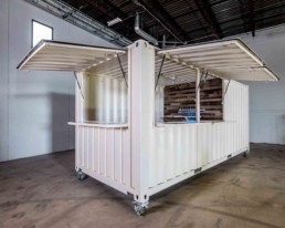 ROXBOX Containers custom shipping container bar with walk-in cooler and tap system built for Smuttynose Brewing Co.