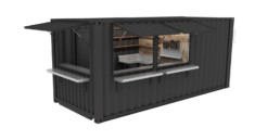 ROXBOX Containers BillyBox, a mobile or permanent full service bar built out of a shipping container.