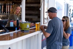 ROXBOX Containers Shipping Container Bar at Smuttynose Brewing Company Beer Garden at Tuscan Village