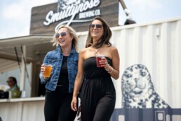 ROXBOX Containers Shipping Container Bar at Smuttynose Brewing Company Beer Garden at Tuscan Village