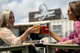 ROXBOX Containers Shipping Container Bar at Smuttynose Brewing Company Beer Garden at Tuscan Village