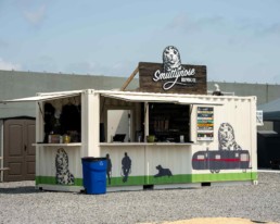 ROXBOX Containers Shipping Container Bar at Smuttynose Brewing Company Beer Garden at Tuscan Village