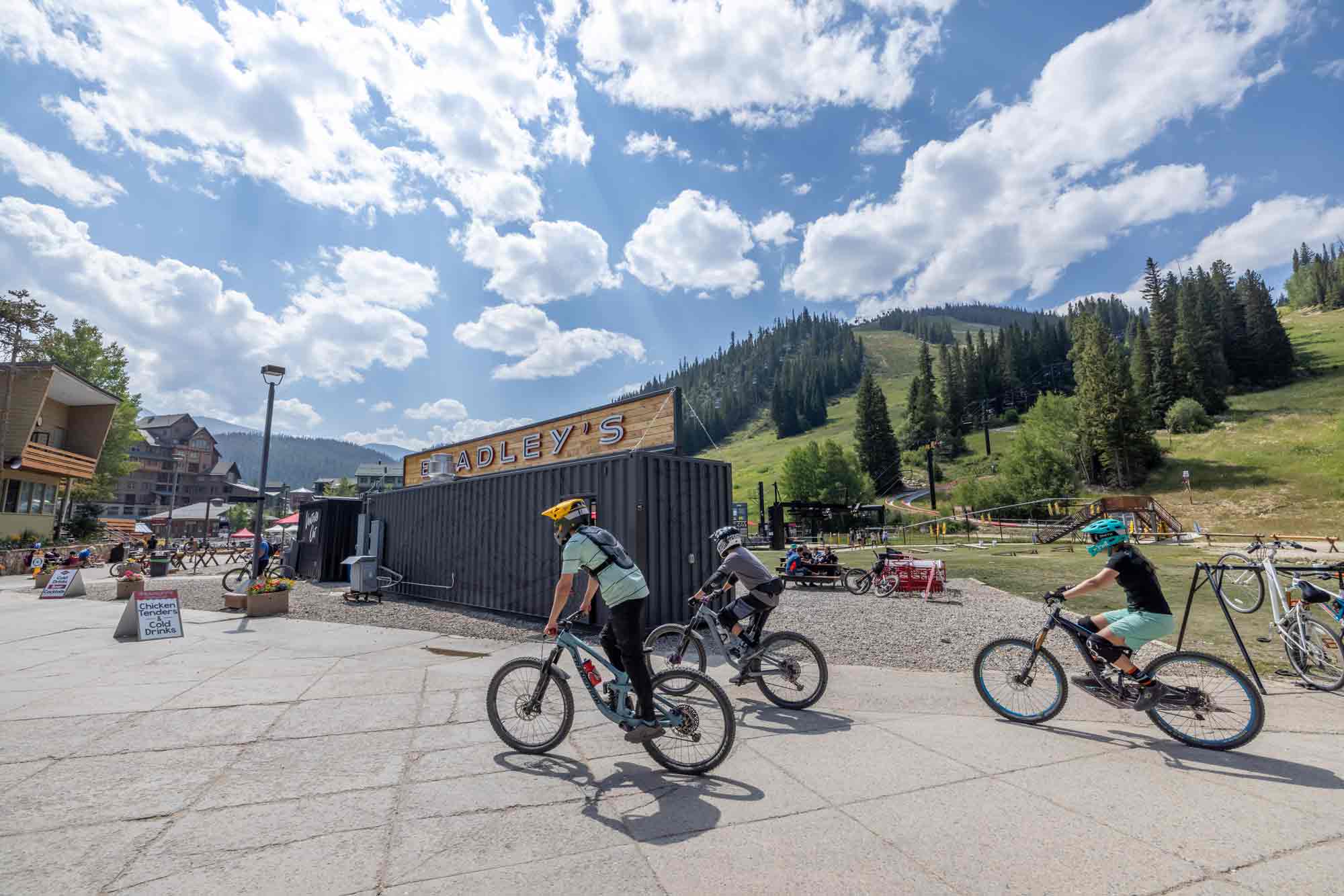 Bradley's custom shipping container kitchen at Winter Park Resort built by ROXBOX Containers.