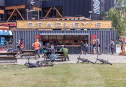 Bradley's custom shipping container kitchen at Winter Park Resort built by ROXBOX Containers.