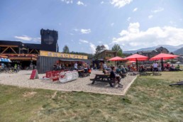 Bradley's custom shipping container kitchen at Winter Park Resort built by ROXBOX Containers.