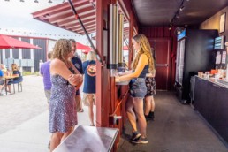:eft Hand Brewing Company custom shipping container bar built by ROXBOX Containers.