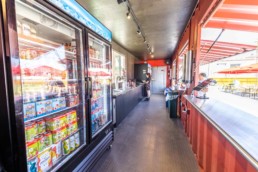 :eft Hand Brewing Company custom shipping container bar built by ROXBOX Containers.