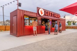 :eft Hand Brewing Company custom shipping container bar built by ROXBOX Containers.