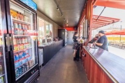 Left Hand Brewing Company custom shipping container bar built by ROXBOX Containers.