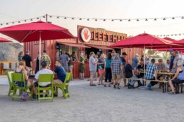 Left Hand Brewing Company custom shipping container bar built by ROXBOX Containers.