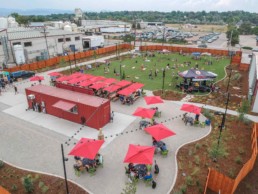 Left Hand Brewing Company custom shipping container bar built by ROXBOX Containers.