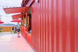 Left Hand Brewing Company custom shipping container bar built by ROXBOX Containers.